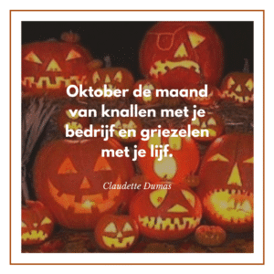 Lief mens welkom in de maand oktober 